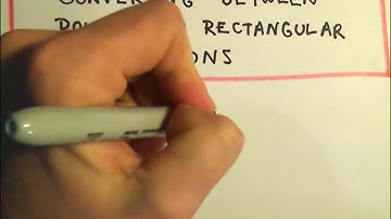 Converting Between Polar and Rectangular Equations, Ex 1