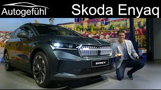 Skoda Enyaq iV Premiere all-new electric SUV Exterior Interior - Autogefühl