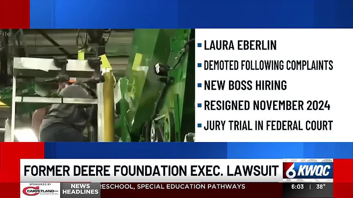 Former Deere Foundation exec sues over alleged discrimination