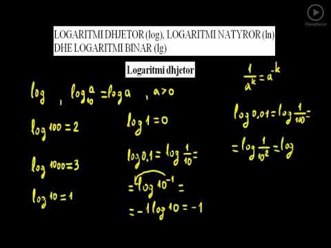 Video: Si Të Llogaritet Logaritmi Dhjetor