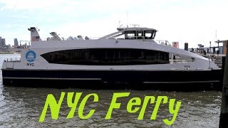 Ferry ride from 34th street to Wall street on NYC Ferry