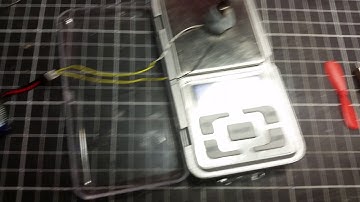 716 Coreless Motor With 46mm Propeller Thrust test