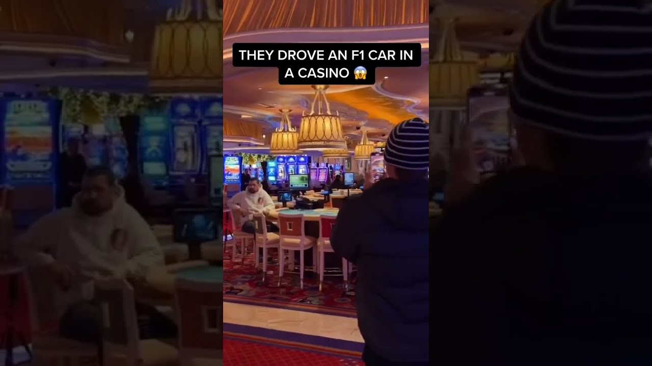 F1 car in a casino in Las Vegas