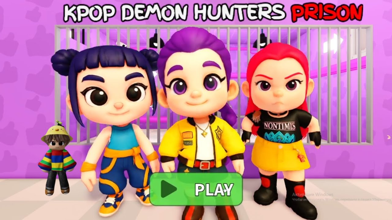 BABY KPOP DEMON HUNTERS 😈🔥 PRISON RUN! 🚨 | Roblox Obby Gameplay