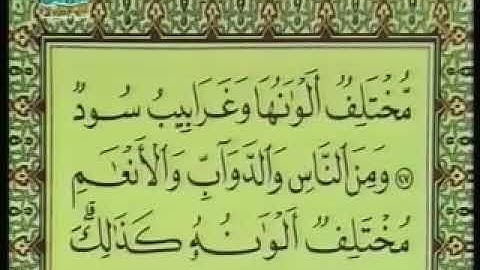 سورة فاطر  تلاوة خاشعة القارئ الشيخ علي عبدالله جابر رحمه الله Ali Jaber