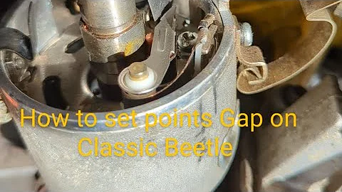 How to set points Gap on a Classic Beetle