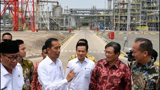 Presiden Jokowi Resmikan Pabrik Polietilena, Cilegon, 6 Desember 2019