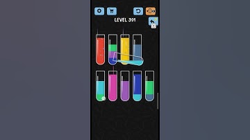 Water Color Sort Level No 391 walkthrough Solution Gameplay ,best Game for every one