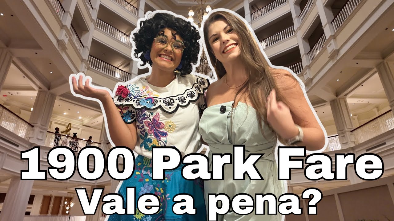Mostrei tudo sobre o 1900 Park Fare | Refeição com personagens na Disney 🍽️✨