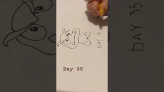 Day 35 of my 1 year drawing challenge - how to draw #goomba from #supermario