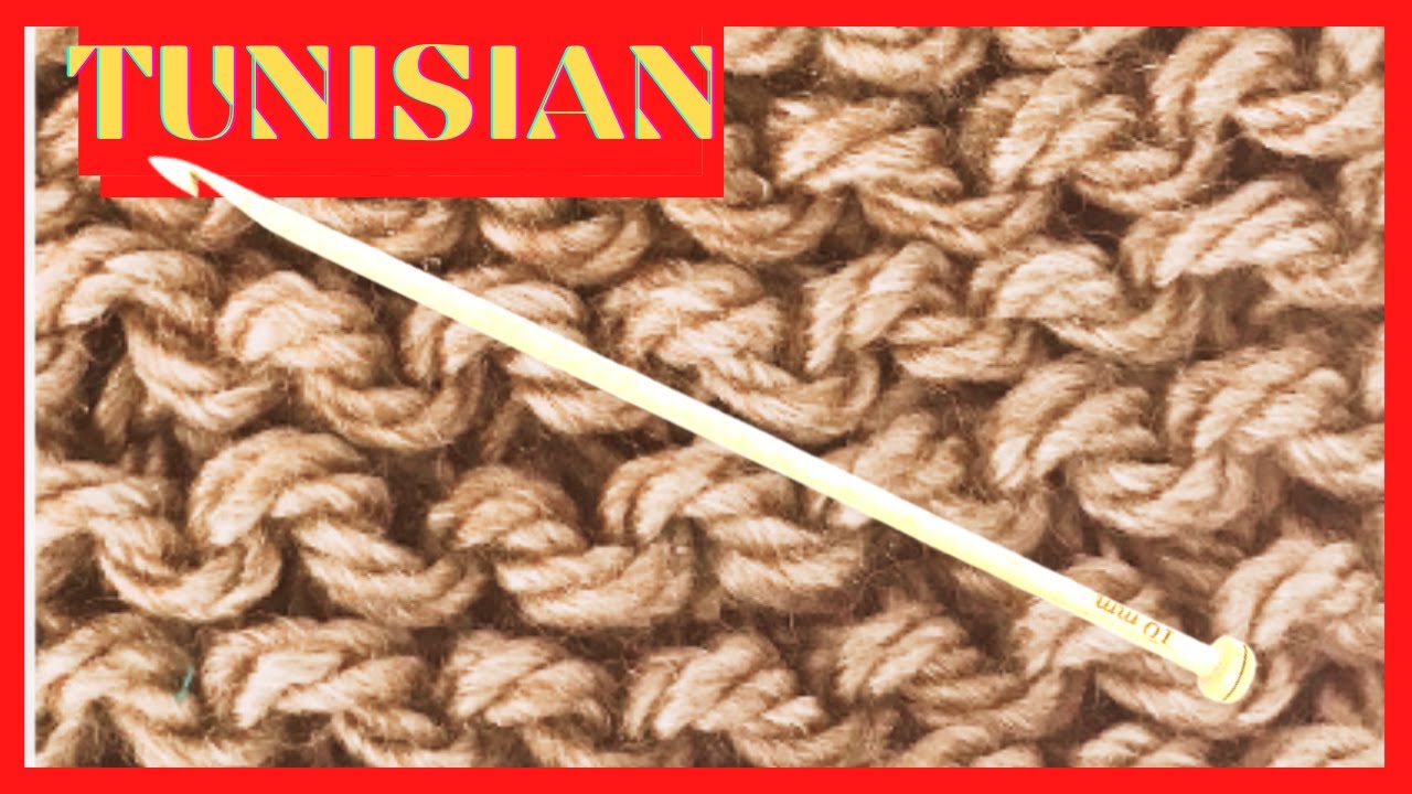 Croche tunisiano passo a passo como fazer o ponto tricô tutorial Marly Thibes
