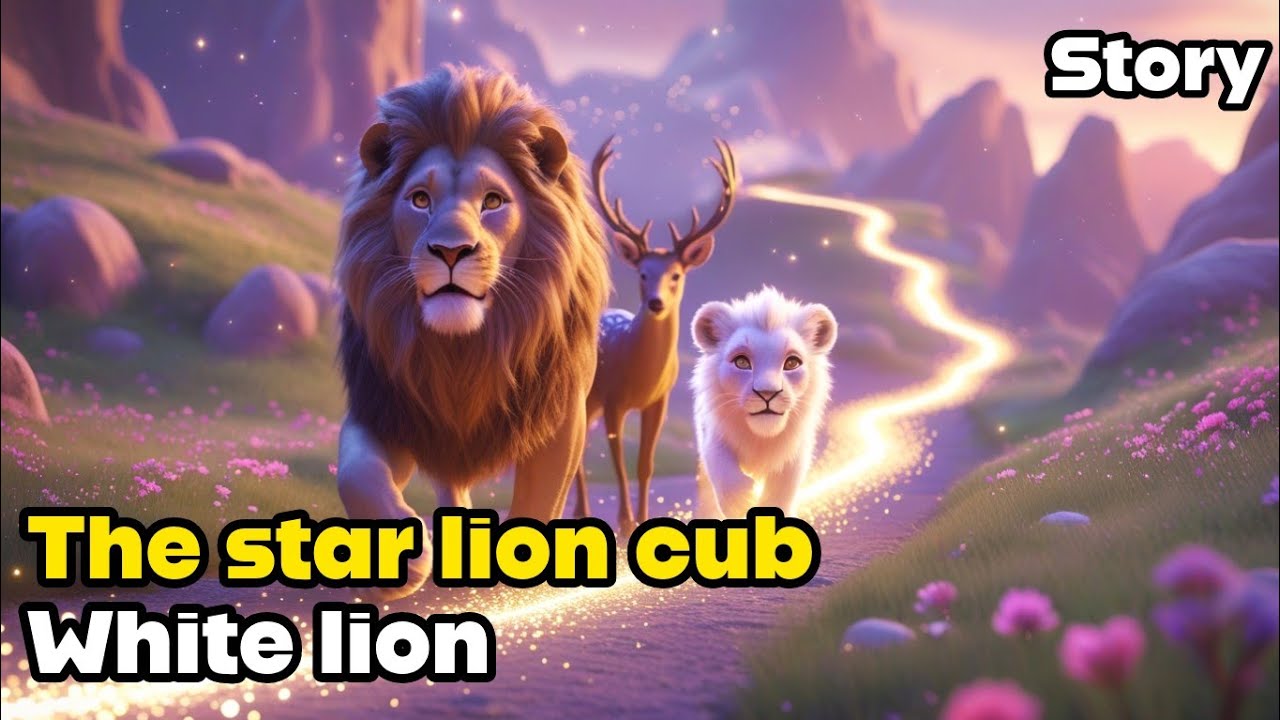 The Lost Star Cub | Magical White Lion Story for Kids | Heartwarming Jungle Tale” | bedtime stories 