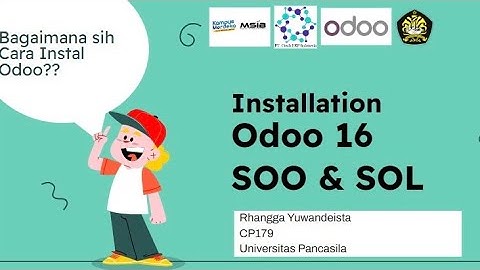Odoo 16 - Instalasi Odoo di windows 10 Dengan SOL [SIB X PT Ctech ERP Indonesia]