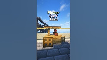 How to build a Flower Cart in Minecraft Tutorial! #minecraft