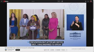 Sister of Uvalde victim honored by First Lady Doctor Jill Biden