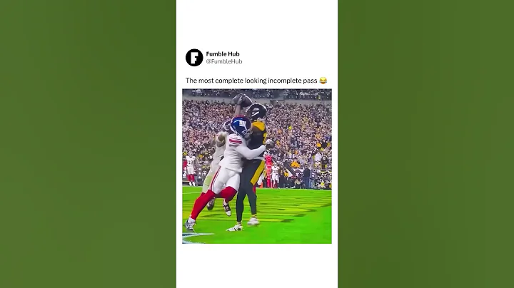 How was this pass incomplete? 😳