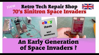 1970's Sintron Ramtex Space Invaders Block Buster Hand Held Game Repair & Play screenshot 4