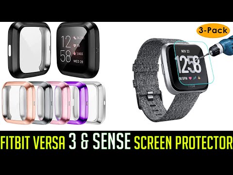 Top 6 Best Fitbit Versa 3 & Sense Screen Protector Glass & Case
