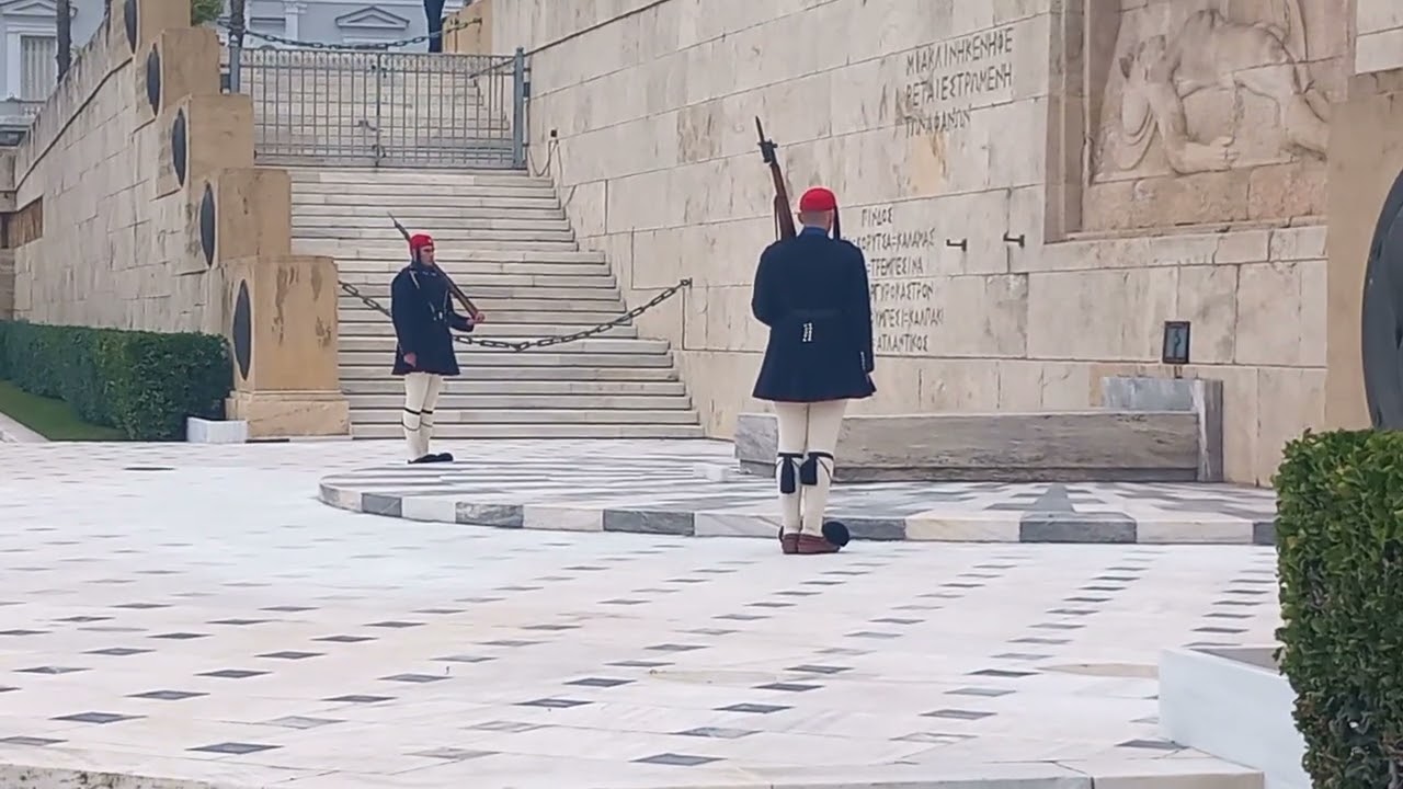 Evzones Greek Presidential Guard  Τomb of Unknown Soldier  Monument in Athens   20 - 12  - 2025