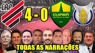 Todas as narrações - Athletico-PR 4 x 0 Cuiabá | Brasileirão 2024