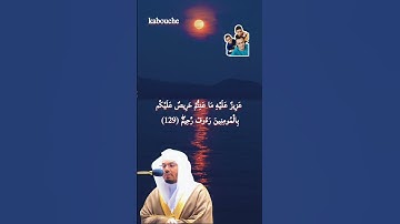 سورة التوبة من الآية(129)الي الآية(130)، بصوت القارئ الشيخ ياسر الدوسري.