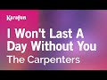 Karaoke I Won't Last A Day Without You - The Carpenters *