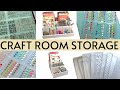 Craft Room Storage Ideas -- Slimline Die Storage Envelopes, Stamp Storage, Desk Organizers