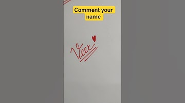 ✨ Cursive Name Art | Stylish Name Writing in Cursive | Calligraphy for Beginners #shorts #veer