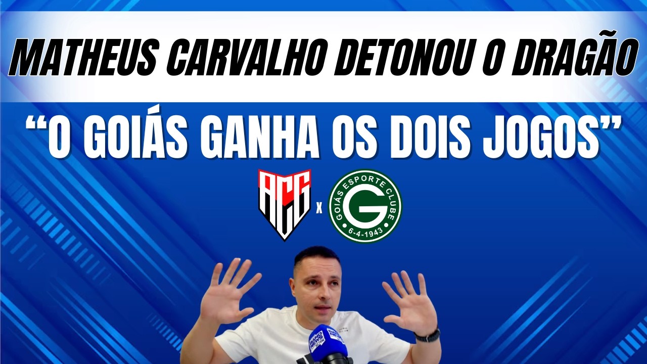 Matheus Carvalho coloca o Goiás como “favoritaço” da final diante do Atlético, e bate boca no Debate
