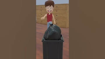 if cleaning was a timed sport |3DAnimation #titlianimation#cartoon #3danimation #shorts#shortvideo
