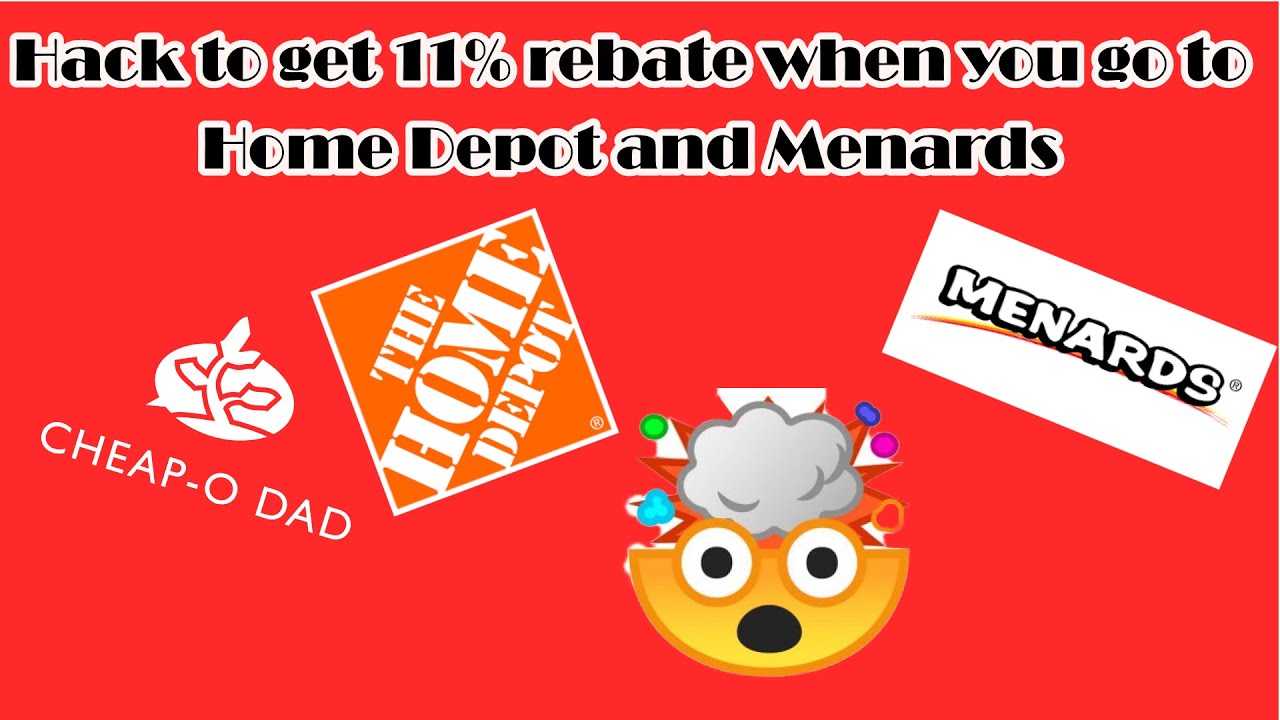 How To Get 11 Home Depot And Menards Secret Rebate YouTube