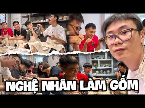 ( IRL ) MỘT NGÀY TRẢI NGHIỆM LÀM GỐM CÙNG EM KHÁNH BÉO, NHISM, MÈO Ú