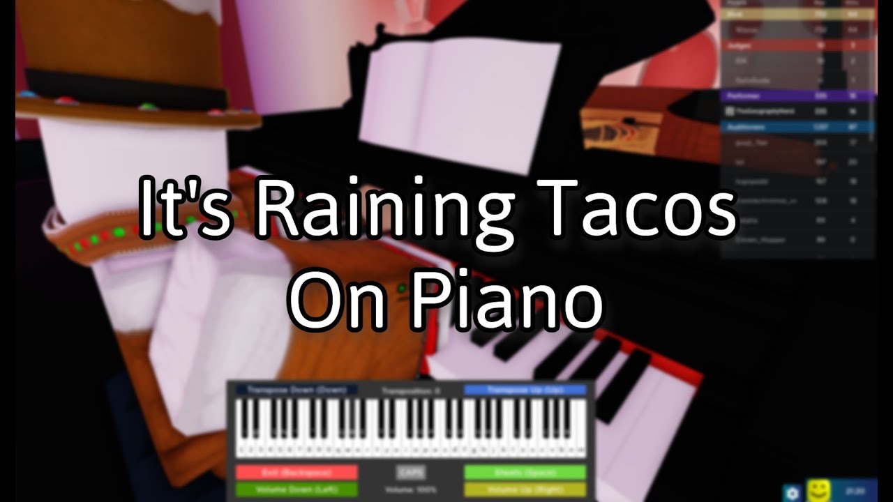 It's Raining Tacos Roblox Got Talent YouTube