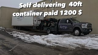 Hotshot Self delivering 40ft container |paid 1200$|