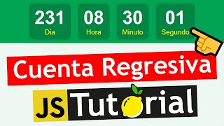 Cuenta Regresiva Javascript desde cero - Tutorial (countdown)