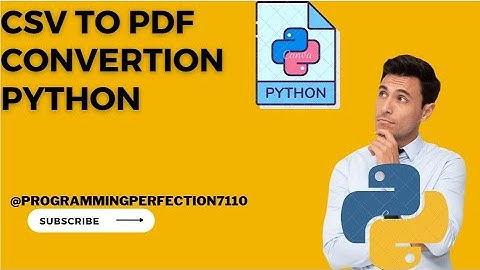 Csv to Pdf conversion with python , jupyter notebook