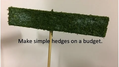 Exeter Central video 21 how to make cheap and simple hedges