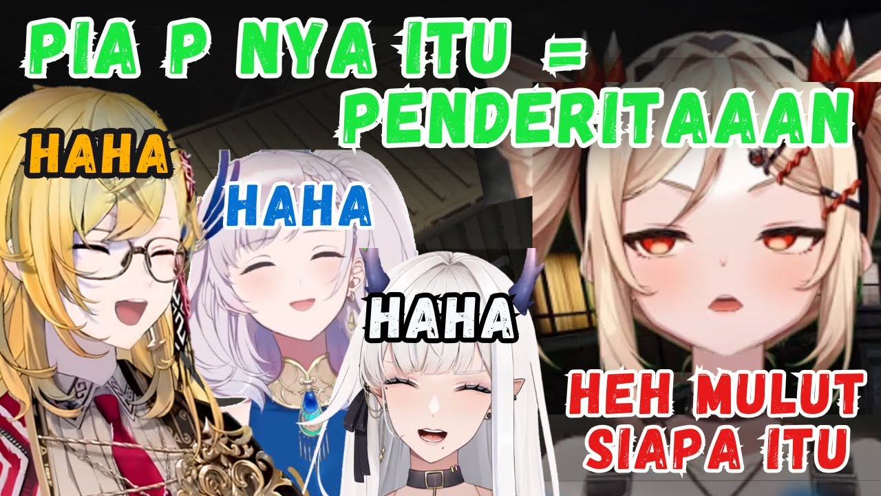 5 Menit Isinya Drama Penderitaan Pia, Kaela-Reine-Shanon Cuma Ngakak Dari Jauh【Vtuber ID | Clip】