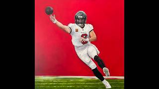 AudraMandelArt   The Quarterback Baker Mayfield Painting in Oils | Hyper-Realistic Portrait Process