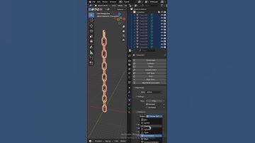 Creating chain with physics in blender  #blenderustad