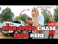 Reckless Driver Ends High Speed Chase By Crashing Into Family's Front Yard (BodyCam Footage)