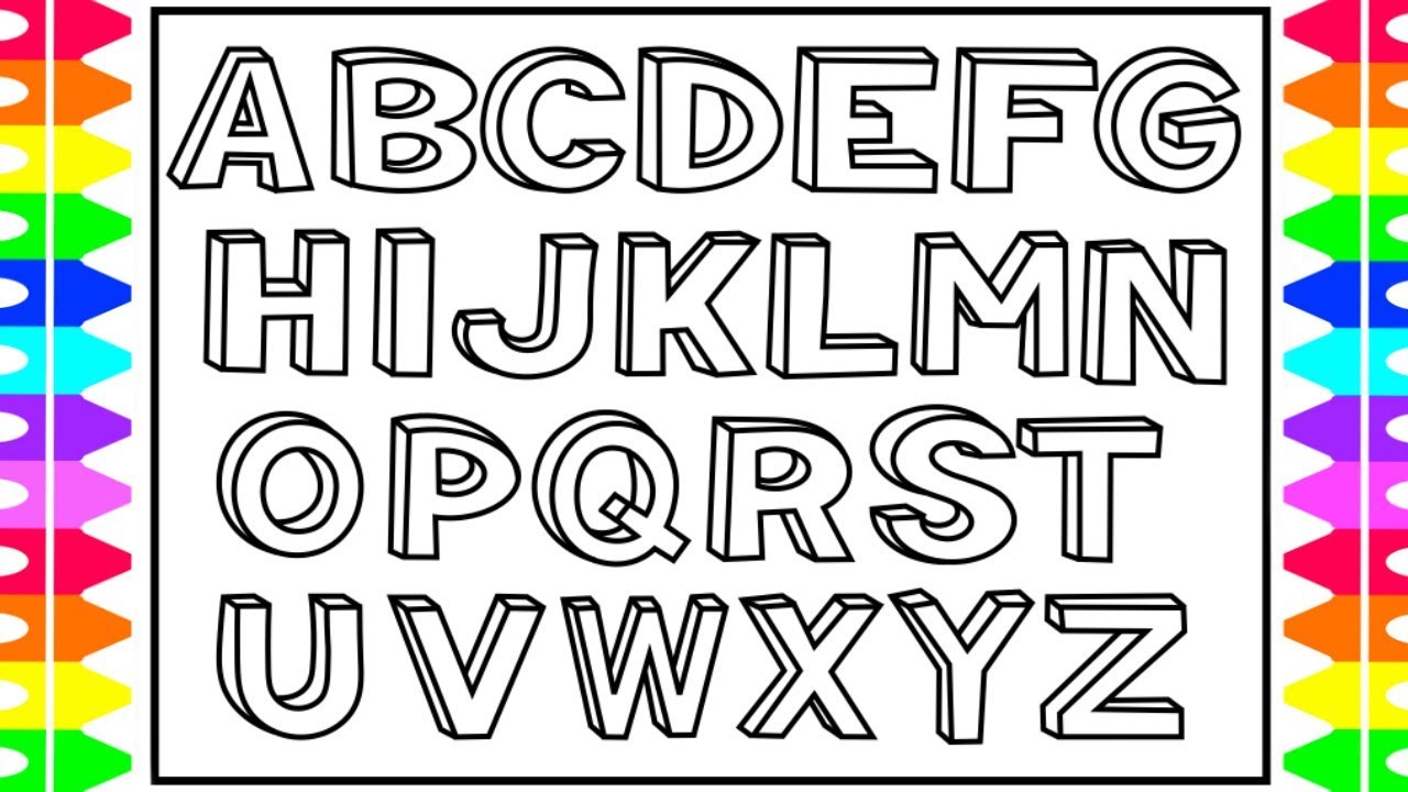  The Alphabet Coloring Pages 7