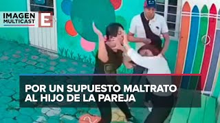 Padres golpean y amenazan con pistola a maestra de kínder de Cuautitlán Izcalli