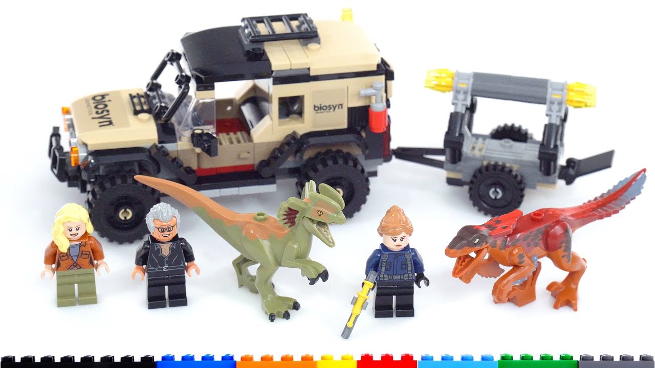 LEGO Jurassic World Dominion Dinosaur Transport 76951 | Pyroraptor &  Dilophosaurus | 279 Pieces