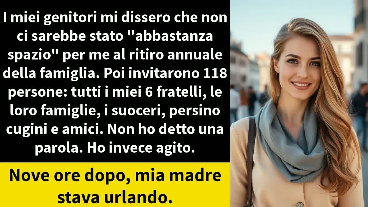 Ero seduta in un ristorante quando il telefono della mia amica mostrò la foto: 118 persone sorridenti, camicie coordinate, targhette con i nomi, uno striscione col nome della nostra famiglia. I...