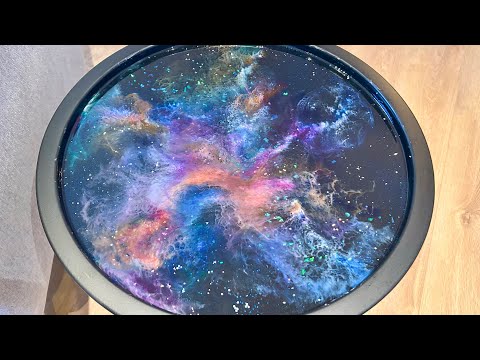 Amazing Epoxy Resin Nebula Table: Resin Art Tutorial