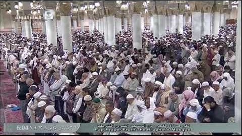 تلاوة جميلة لصلاة الفجر اليوم السبت 1438/5/21 - الحرم النبوي - الشيخ أحمد طالب حميد - القيامة والفجر