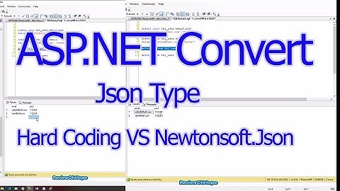 ASP.Net Convert Json To Datatable ระหว่าง Newtonsoft.Json VS Hard Coding