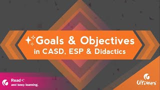 Goals and Objectives | Curriculum analysis, ESP and Didactics