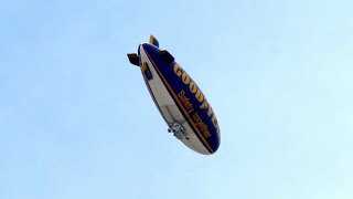 Goodyear Airship Flying Over London.